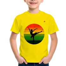 Camiseta Infantil Ballet Vintage Sunset - Foca na Moda