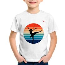 Camiseta Infantil Ballet Vintage Sunset - Foca na Moda
