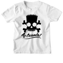 Camiseta Infantil Bart Pirata - Ay Caramba