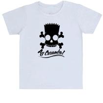 Camiseta Infantil Bart Pirata - Ay Caramba