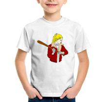 Camiseta Infantil Baseball Girl - Foca na Moda
