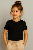 Camiseta Infantil Básica 100% Algodão Unissex Pronta Entrega