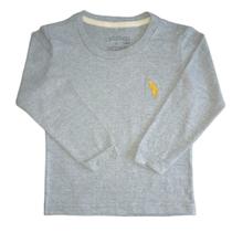 Camiseta Infantil Básica Manga Longa com Bordado Camiseta Infantil Básica Manga Longa com Bordado