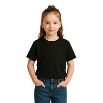Camiseta Infantil Basica Menina 100% Algodão Novidades