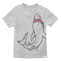 Camiseta Infantil Básica Tubarão Masculina