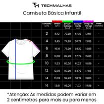 Camiseta Infantil Básica Unissex Algodão Versátil