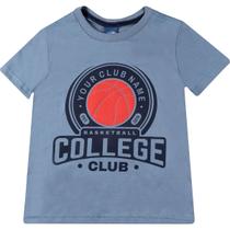 Camiseta Infantil Basquete Azul - Yeapp