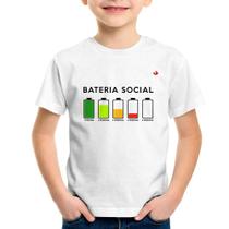 Camiseta Infantil Bateria Social - Foca na Moda