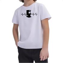 Camiseta Infantil Batimento cardiaco arcade games Camiseta Infantil Batimento cardiaco arcade games