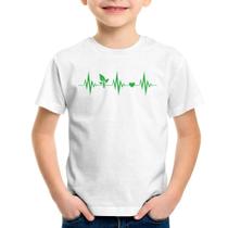 Camiseta Infantil Batimentos Vegano - Foca na Moda