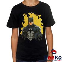Camiseta Infantil Batman 100% Algodão Geeko Bat Man