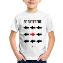 Camiseta Infantil Be Different - Foca na Moda