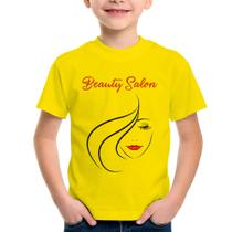 Camiseta Infantil Beauty Salon - Foca na Moda