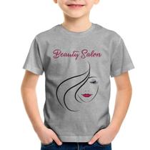 Camiseta Infantil Beauty Salon - Foca na Moda
