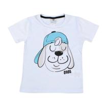 camiseta infantil bebê estampa cachorrinho vários tamanhos - by gus