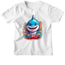 Camiseta Infantil Bebe Tubarao Splash