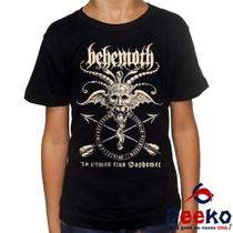 Camiseta Infantil Behemoth 100% Algodão Rock Geeko