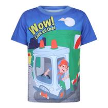 Camiseta Infantil Blippi Azul/Verde para Menino