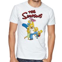 Camiseta Infantil Blusa Criança simpsons Homer Bart familia