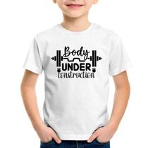Camiseta Infantil Body Under Construction - Foca na Moda