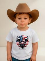 Camiseta Infantil Boi Bravo Farmfun Em Algodão Respirável Toque Macio