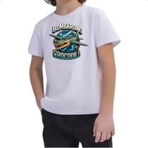Camiseta Infantil Bombardino Crocodilo