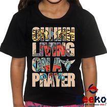 Camiseta Infantil Bon Jovi 100% Algodão Livin On A Prayer Rock Geeko