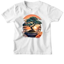 Camiseta Infantil Bonsai sunset japan