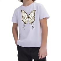 Camiseta Infantil Borboleta Divas Face
