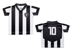 Camiseta Infantil Botafogo Listrada Torcida Baby Camiseta Infantil Botafogo Listrada Torcida Baby