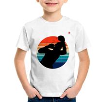 Camiseta Infantil Boxe Vintage Sunset - Foca na Moda