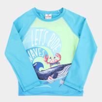 Camiseta Infantil Brandili Estampada Manga Longa Masculina