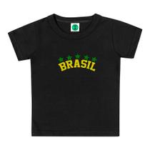 Camiseta Infantil Brasil Torcida Criança Dia Das Crianças Personalizado