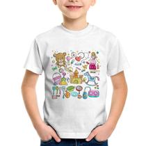 Camiseta Infantil Brinquedos - Foca na Moda