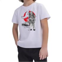 Camiseta Infantil Caça Fantasmas Ghostbusters Peter