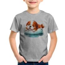 Camiseta Infantil Cachorrinho Na Piscina - Foca na Moda