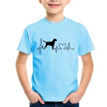 Camiseta Infantil Cachorro Batimentos Cardíacos - Foca na Moda