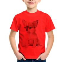 Camiseta Infantil Cachorro Chihuahua - Foca na Moda
