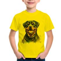 Camiseta Infantil Cachorro Rottweiler - Foca na Moda