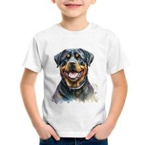 Camiseta Infantil Cachorro Rottweiler - Foca na Moda