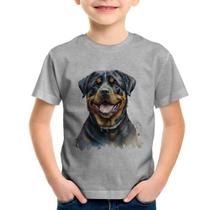 Camiseta Infantil Cachorro Rottweiler - Foca na Moda