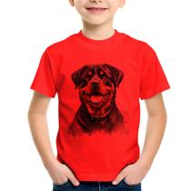 Camiseta Infantil Cachorro Rottweiler - Foca na Moda