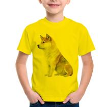 Camiseta Infantil Cachorro Shiba Inu - Foca na Moda