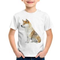 Camiseta Infantil Cachorro Shiba Inu - Foca na Moda