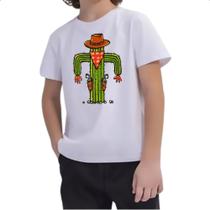Camiseta Infantil Cacto cowboy Camiseta Infantil Cacto cowboy