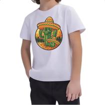 Camiseta Infantil Cacto Mexicano Camiseta Infantil Cacto Mexicano