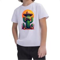 Camiseta Infantil Cactus Muchachi Camiseta Infantil Cactus Muchachi