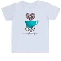 Camiseta Infantil Café num custuma faia