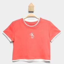 Camiseta Infantil Calvin Klein Cropped Menina