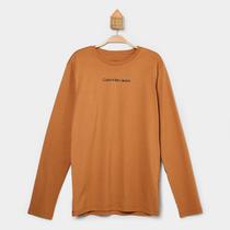 Camiseta Infantil Calvin Klein Manga Longa Menino Camiseta Infantil Calvin Klein Manga Longa Menino